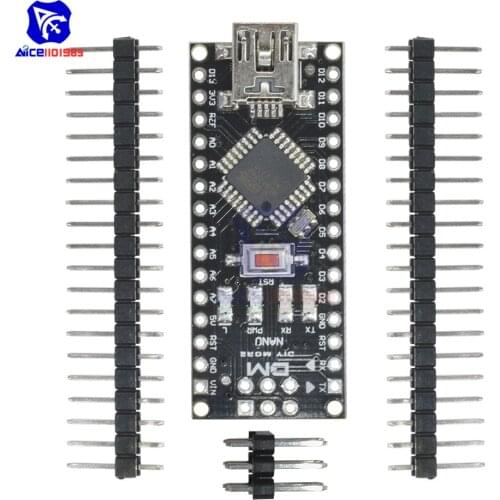 Diymore PL2303TA Nano 4.0 Nano 3.0 ATmega328P Microcontroller Module for Arduino Mini USB Interface Support Win7/10/XP