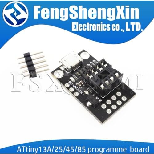 New ATtiny13A/ATtiny25 /ATtiny45/ATtiny85 Pluggable Development Programming Board