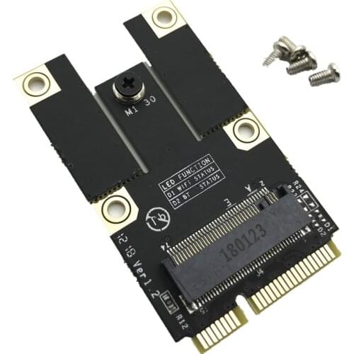 New M.2 NGFF Key A to Mini PCI-E Adapter PCI Express Wireless Wifi Card Adapter