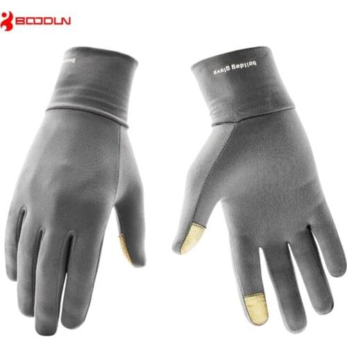 Boodun Mens Mittens Driving Touch Screen Gloves Motorcycle Black Gray Gloves Cycling Motocross gloves