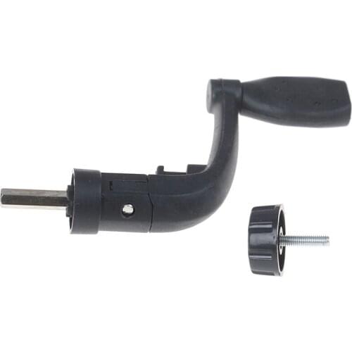 Plastic Folding Crank Fishing Reel Handle with A Screw Rocker Arm for 200 Style Spinning Fishing Wheel Tackle Tool
