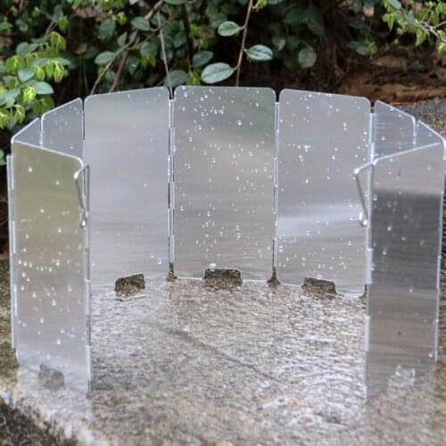 Portable Picnic windshield Lightweight Cookware Supplies 9 Plates Camping