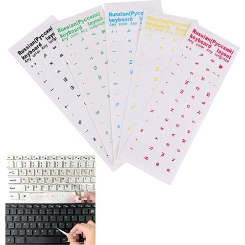 Clear Russian Sticker Film Language Letter Keyboard Cover For Notebook Computer PC Dust Protection Laptop Accessories
