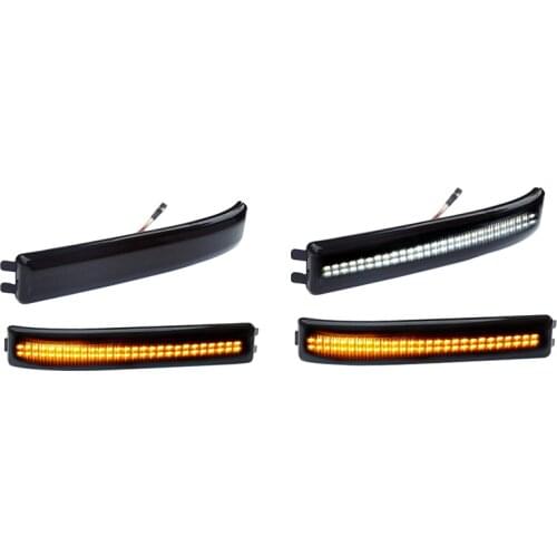 Side Mirror Turn Signal Lights Smoked Lens for Ford F150 and Raptor SVT 2009-2014 LED Mirror Marker Light