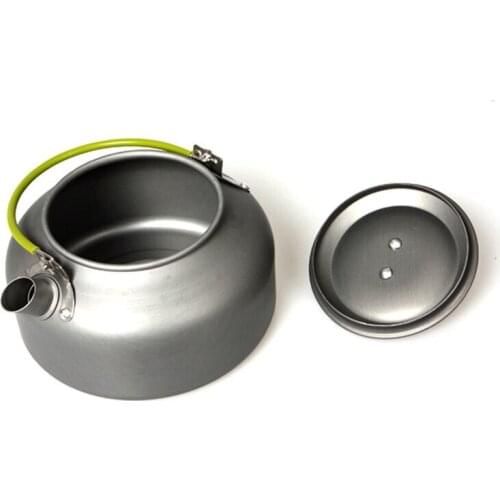 Outdoor Pot Coffee Teapot Camping Hiking Picnic BBQ Kettle Water Pot Aluminum Tableware 800ML Water Kettles