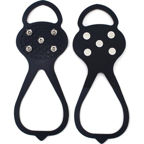 Universal Non-Slip Gripper Spikes Anti-Slip Over Shoe Durable Cleats with Good Elasticity Easy to Pull On or Take Off EI