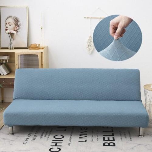All inclusive Sofa Bed Cover Elastic Couch Covers for Folding Sofa Bed Case Jacquard Armless Couch Sofa Covers for Living Room