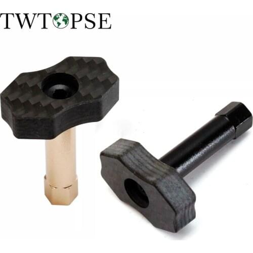 TWTOPSE Carbon Bicycle Stopdisk for Brompton Folding Bike Cycling Parking Brake Plate Ultralight Aluminum Carbon Titanium Carbon