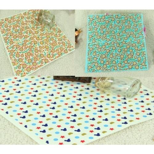 New 12pcs 28x28cm Sunflower & Mouse Printed Nonwoven felt fabric 1mm 100% Polyester Felt patchwork Fabric for sewing