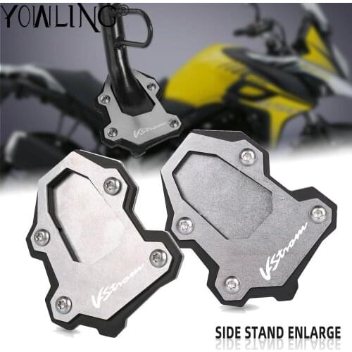Vstrom 1000 XT Motorcycle Aluminium Side Stand Enlarge Foot Pad Support Plate Kickstand For Suzuki V-strom 1000 V-strom 1000XT