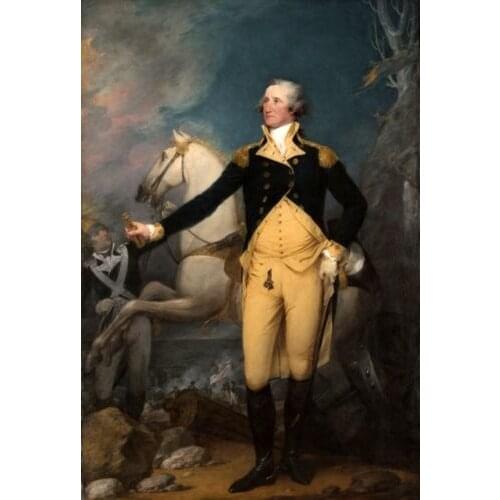 100%Handmade Oil Painting Hand Dream-art Oil painting General George Washington at Trenton by John Trumbull art