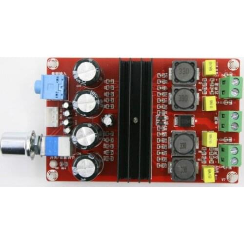 2PCS XH-M190 High Power Digital Amplifiers Board TDA3116D2 Two Channel Amplifier Board 12-24V 100Wx2
