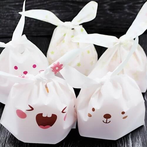 22x13.5cm Rabbit ear Chocolate Gift Box Packaging Cookies Candy Wrapping Paper Bags Wedding Christmas Birthday Party Decoration