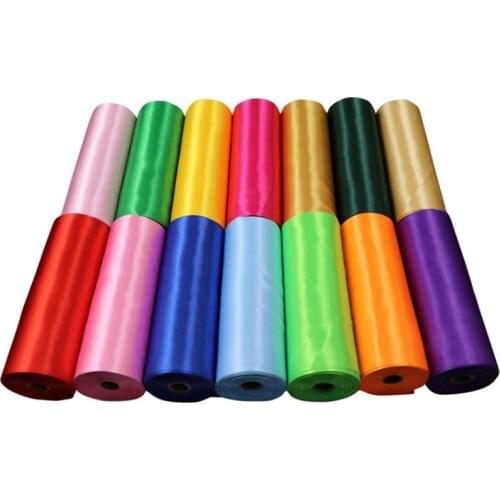 25 Meters/Roll 20cm Super Wide Champagne Gold Satin Ribbon Polyester Ribbon for Wedding Chair/Car/Party Decoration Hand Sewing