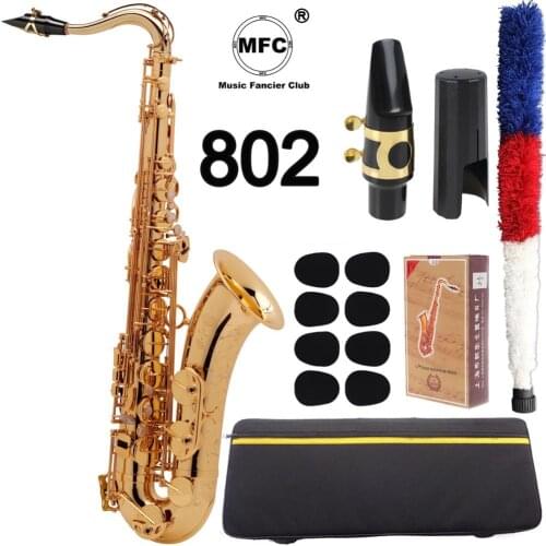 Brand MFC Tenor Saxophone 802 SA80 II Gold Lacquer B-flat Tenor Sax Super Action 80 Series II With Case Mouthpiece Reeds Neck