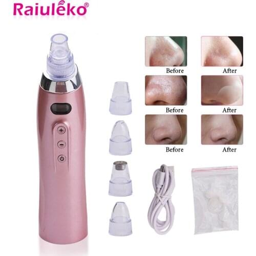Electric Blackhead Removal Equipment Black Head Cleaner Acne Skin Care Cosmetic Tightening Skin Beauty Instrument Set Facial Oil