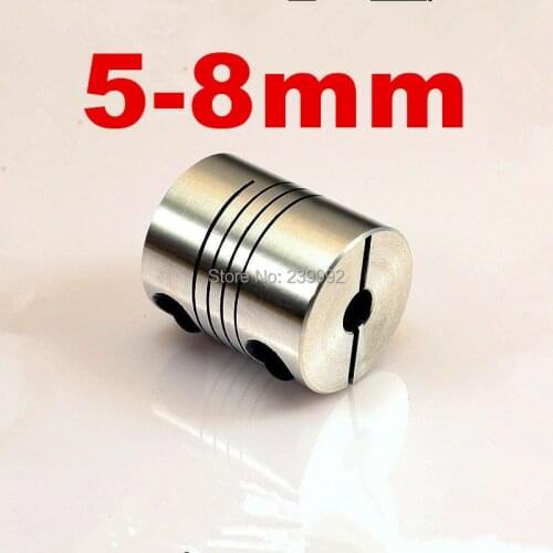 5x8mm CNC motor jaw shaft coupler 5mm to 8mm flexible coupling OD 20x25mm