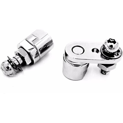 Chrome Turn Signal Relocation Brackets For Harley Sportster Dyna Fatboy Beakout 883 1200