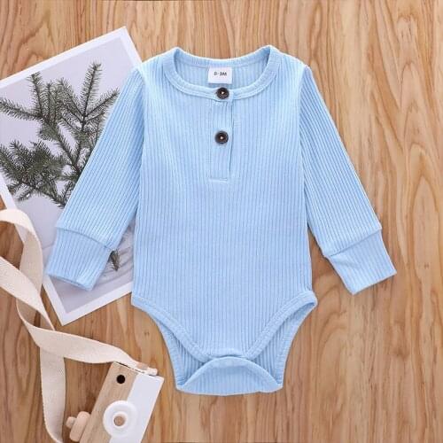 0-24M Baby Clothes Cotton Newborn Boy Girls Bodysuit Soft Long Sleeve New Spring Summer Baby Outfit Bodysuit