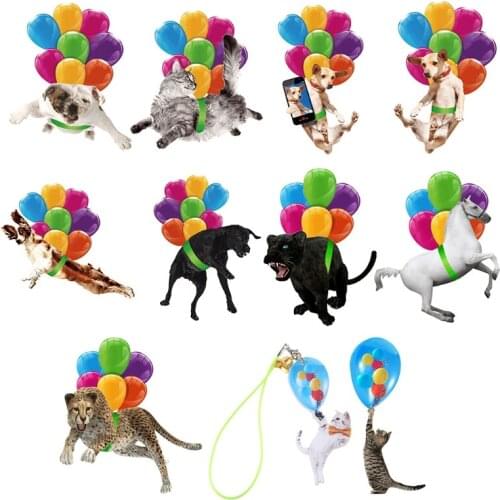 Colorful Ballon Car Hanging Ornament Automotive Interior Mirror Door Window Decor 3D Cute Animal Shape Fashionable Pendants