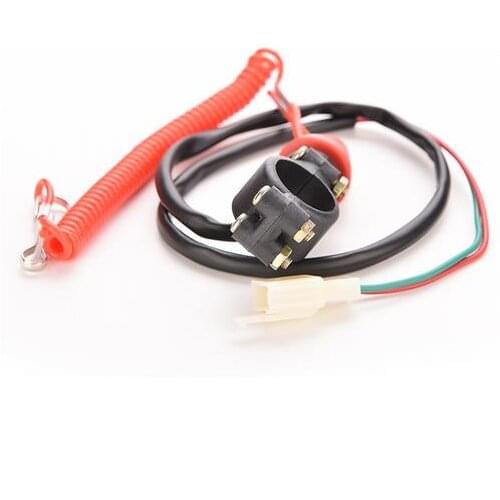 New Portable Motorcycle Motor QUAD Bike Engine Stop Tether Lanyard Closed Kill Push Button Switch