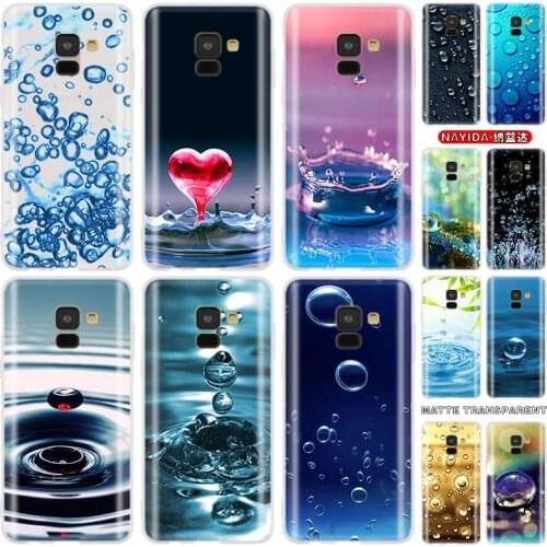 Baseus Clear case for Samsung J4 J6 Plus J7 J8 J3 J5 2015 2016 2017 EU 2018 Prime Funda Soft silicone Cases Water drop Pattern