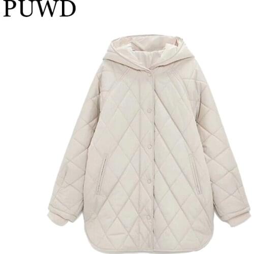 Женские парки с капюшоном PUWD China At AliExpress