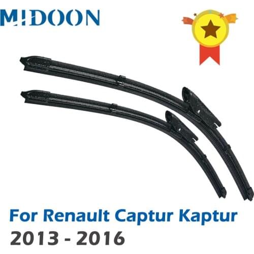 MIDOON Wiper Front Wiper Blades For Renault Captur Kaptur 2013 2014 2015 2016 Windshield Windscreen Front Window 26"+14"