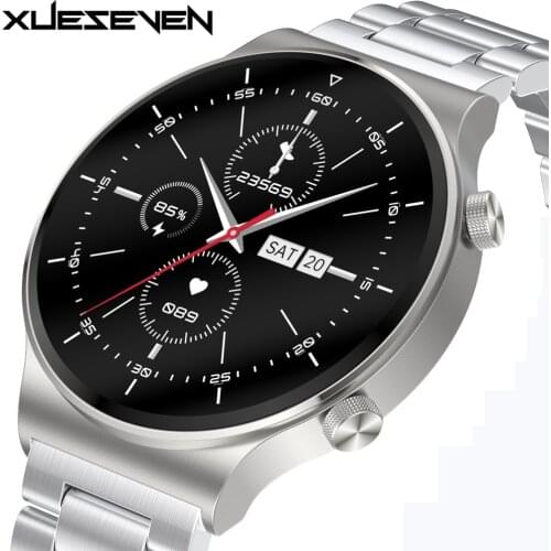 XUESEVEN Business Smart Watch Bluetooth Call Reminder Message Notification IP68 Waterproof Heart Rate Tracker sports Smartwatch