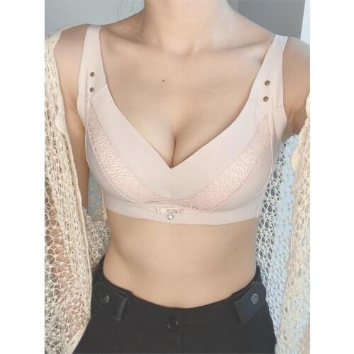 Flower Knows Underwear Comfortable Sexy lace gathers luxurious non-magnetic comfortable underwear breast bra