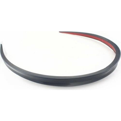 Universal Vehicle Sticker 1.2M Black Soft Car Rear Roof Trunk Spoiler Rear Wing Lip Trim Sticker Spoiler Exterior Accessories