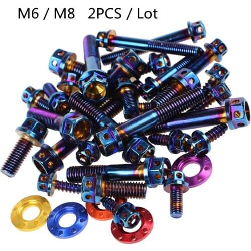 M6 M8 304 Stainless Steel Screw Electric Motorcycle Plating Color Outside Hexagonal Hollow Flange Head No Fade Anti-Corrosion