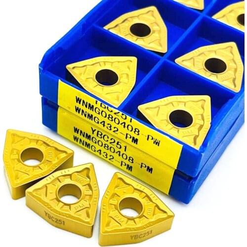WNMG080404 PM YBC251 WNMG080408 PM YBC251 50pcs 100pcs Zcc.ct Carbide insert Processing: alloy steel, etc