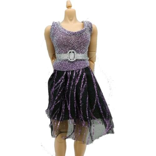 1/6 Scale Phicen Purple Dress Clothing for 12inch Action Figure Toys Collection