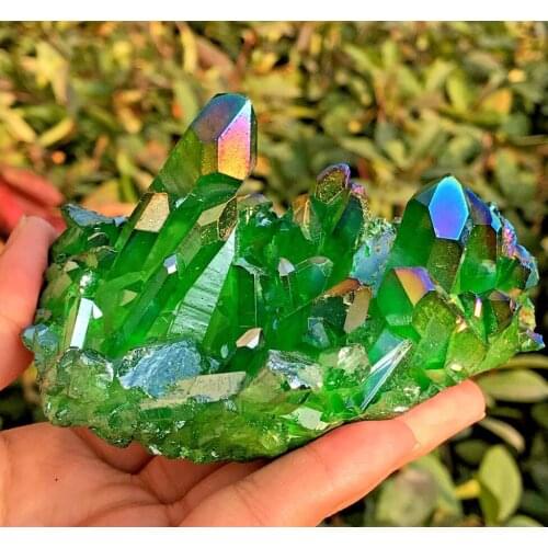 260g Beautiful crystal cluster quartz siliceous crystal mineral healing