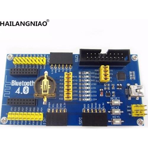1PCS BLE4.0 Bluetooth NRF51822 Module 2.4G Wireless Communication Module Mother Board Expansion Development Board Kit