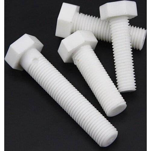 1Pcs M16 PP Plastic Allen Hexagon head Screws insulation Acid and alkali resistant bolt nylon Screw 20mm-70mm L