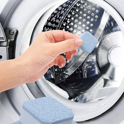 12pcs Washing Machine Cleaning Effervescent Tablets Washer Cleaner Deep Descale Washer Cleaning Detergent