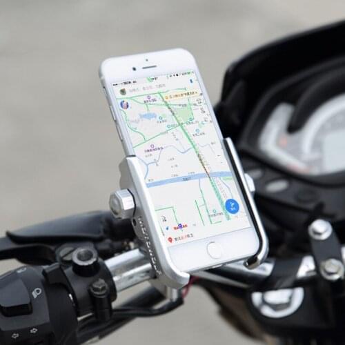 4-6.4 Universal Motorcycle Bike Mobile Phone Holder Aluminum Alloy Bicycle Motorbike Handlebar Stand Mount For Cell Phone GPS
