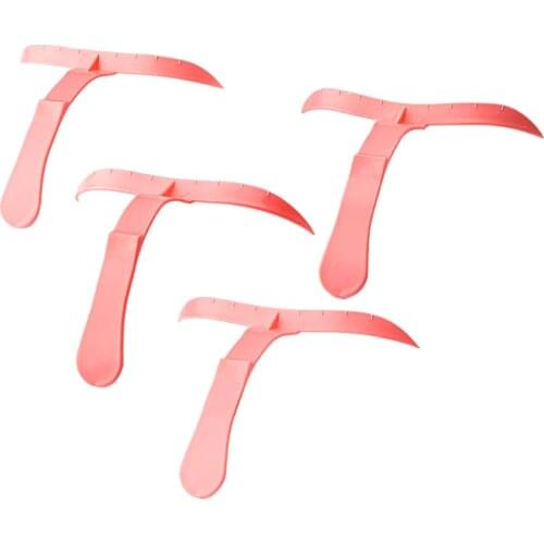 4 Patterns Microblading Eyebrow Shaper Template Stencil Ruler Permanent Tool