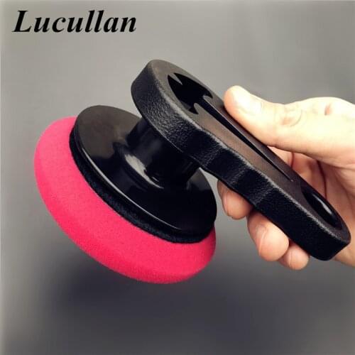 Lucullan Car Waxing Dressing Tools Portable Grip Applicator Handheld Sponge For Detailers