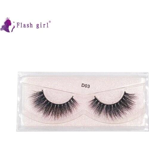 Flash girl 10 style D03 top Quality 100% handmade Lashes and real Mink luxury k Fake Eyelashes