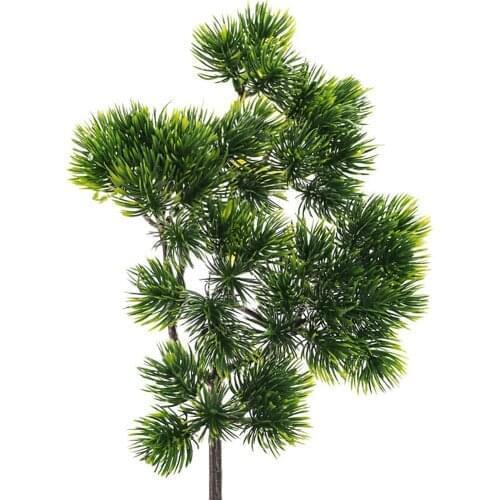 Simulation Cypress Leaf Pine Branch Artificial Green Plant Home Living Room Cabinet Balcony Garden Decoration Fake Pine Needle