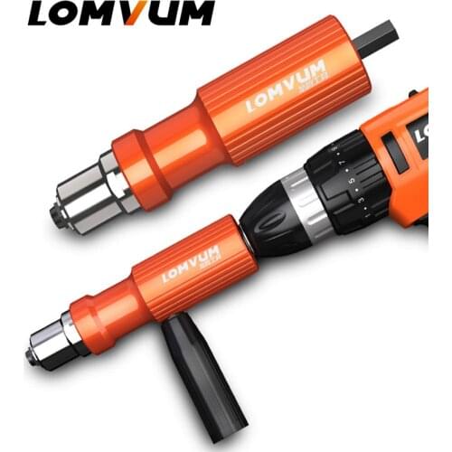 Electric Rivet Nut Gun Riveting Tool Cordless Riveting Drill Adaptor Insert Nut Tool Riveting Drill Adapter