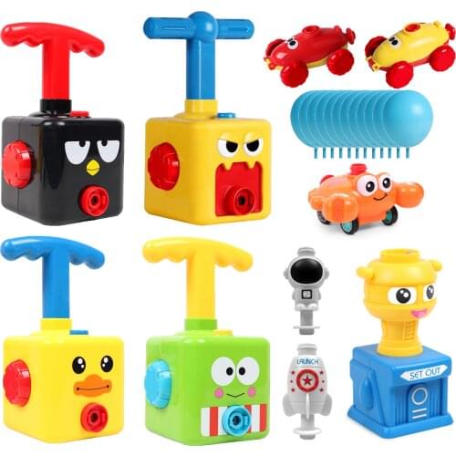 Intersting Balloon Powered Car With Launch Tower Inertial Power Balloon Car Toy With 12 Balloons, Fun Educational Toys Gifts