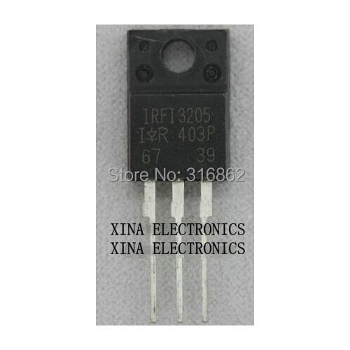 IRFI3205PBF IRFI3205 FI3205 64A55V MOSFET TO-220F ROHS ORIGINAL 10PCS/lot Free Shipping Electronics composition kit