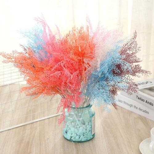 1 Bouquet 5 Branches Smog Rime Flower DIY Floral Bouquets Artificial Plants Flowers Grasses For Home Wedding Decoration
