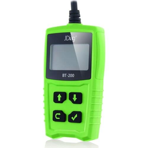 JDiag FasCheck BT200 12V Car Battery Tester Analyzer Diagnostic Tool Charging System Test Scan for CCA MCA JIS DIN IEC EN GB