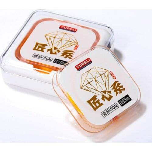 Fishing Line 50 Meters Strong Tension Super Soft Raw Silk Nylon Goods Sub-line Main Line Anti-roll Tippet Equipment Accessories