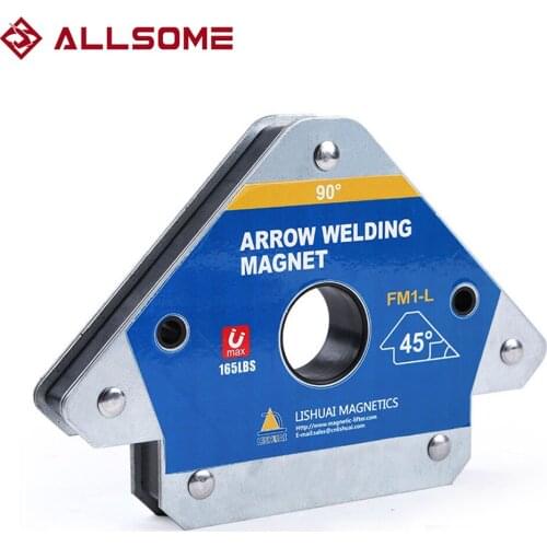 ALLSOME Magnetic Welding Fixer Holders Multi-angle 45° 90° 135° Auxiliary Neodymium Magnet Magnetic Connector Locator Tools